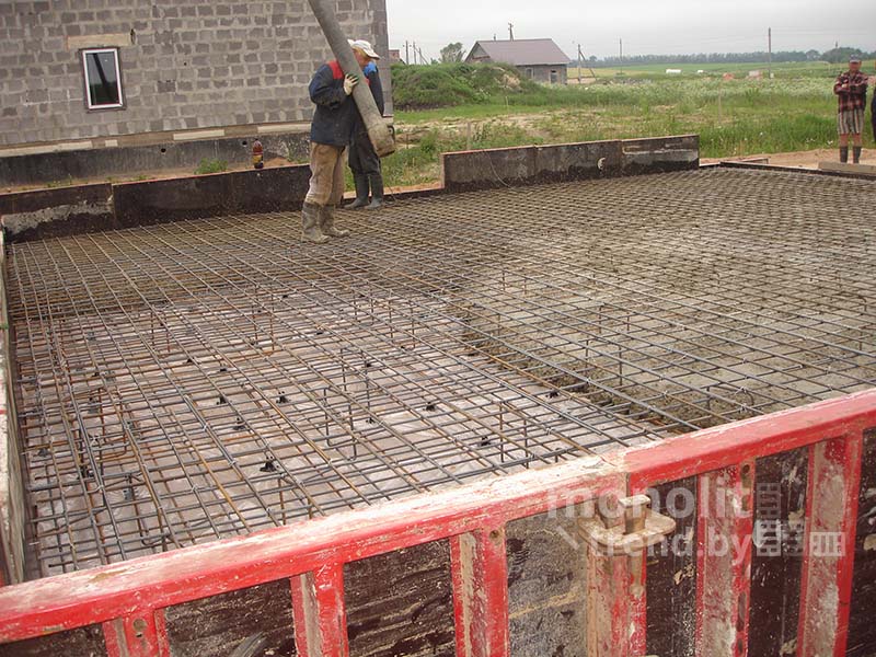 Монолитный фундамент плита, Белица